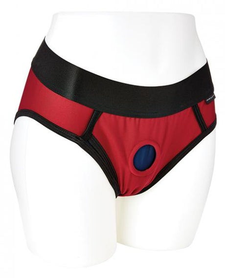 Sportsheets Em Ex Contour Harness 3 X Red Blue