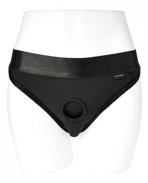 Em Ex Active Harness Wear Silhouette Crotchless Xs Black