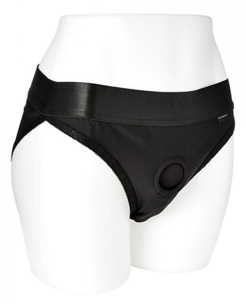 Em Ex Active Harness Wear Silhouette Crotchless Xs Black