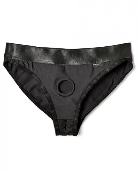 Em Ex Active Harness Wear Silhouette Crotchless Xs Black