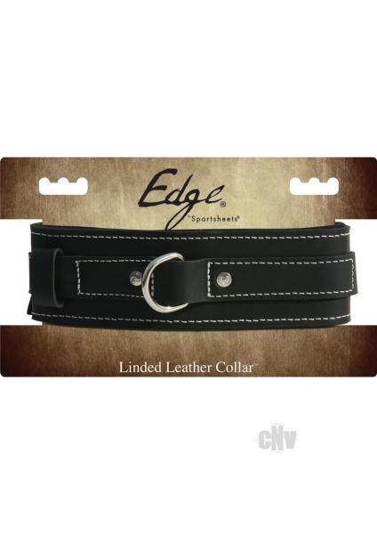 Edge Lined Leather Collar