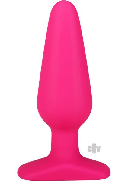 All About Anal Seamless Silicone Butt Plug 5.5 Inches Pink