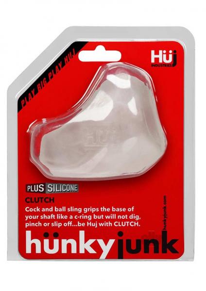 Hunkyjunk Clutch Cock & Ball Sling Ice Clear