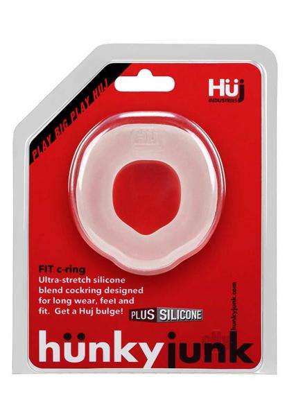 Hunky Junk Fit Ergo Cock Ring Ice Clear