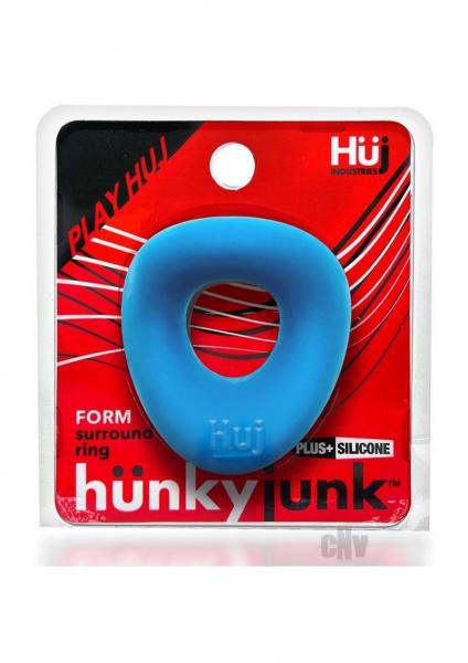 Hunkyjunk Form Surround Cockring Teal Ice