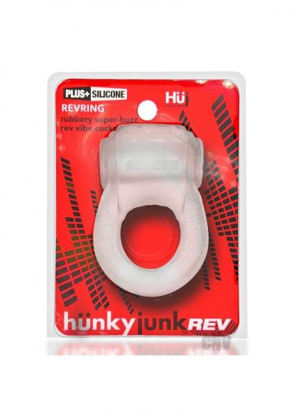 Hunkyjunk Revring Cockring With Bullet Vibrator Clear Ice