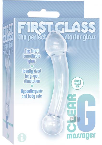 First Glass G Massager Clear