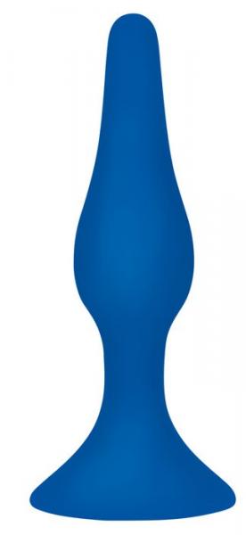 Plug And Play Silicone Bishop Blue Butt Plug