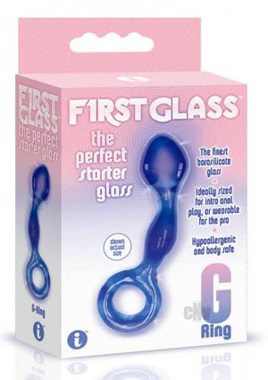 First Glass G Ring Anal & Pussy Stimulator Plug