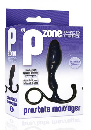 P Zone Advanced Thick Prostate Massager Black