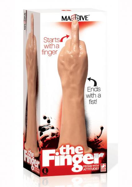 Massive The Finger Fister Beige Dildo