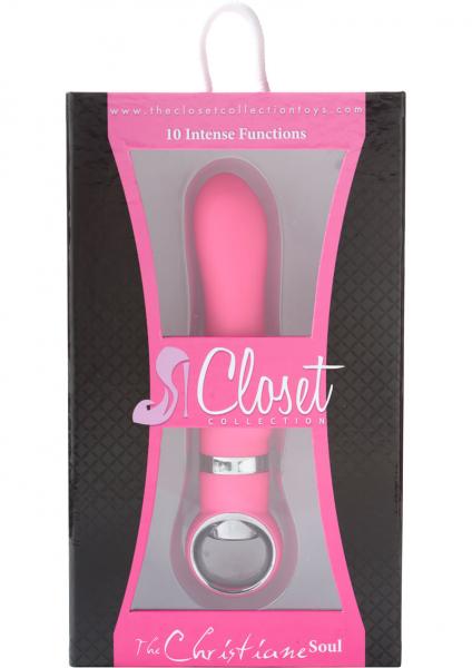 Closet Collection The Christiane Soul Silicone Vibrator Waterproof Pink 7 Inch