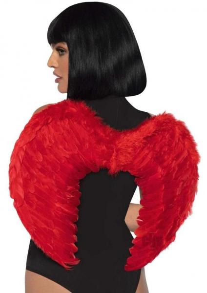 Marabou Trim Wings O/S Red
