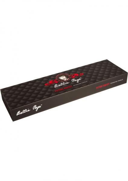 Bettie Page Picture Perfect Spanking Paddle Black