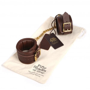 Red Room Ankle Cuffs Brown