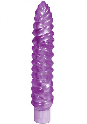 Spiral Torpedo Vibrator 7.5 Inch Purple