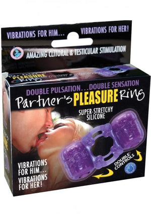 Partners Pleasure Ring Silicone Cock Ring Waterproof Purple