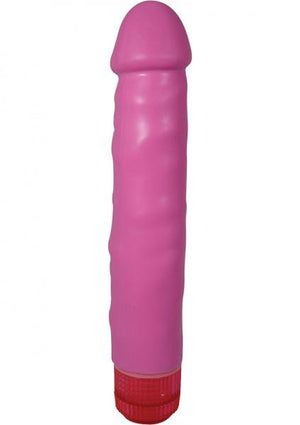 Pure Vibes No 69 Silicone Vibrator Waterproof 7.5 Inch Pink