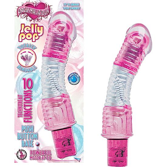 Orgasmalicious Jelly Pop Vibrator Pink