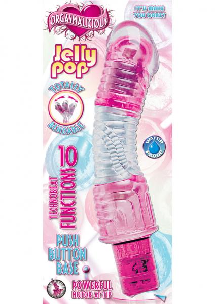 Orgasmalicious Jelly Pop Vibrator Pink