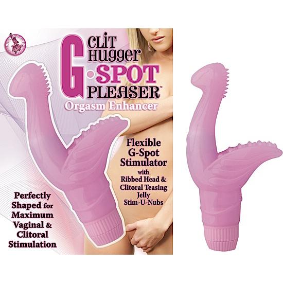 Clit Hugger G Spot Pleaser Pink Vibrator