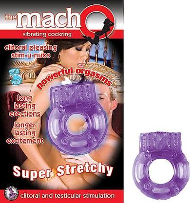 Macho Vibrating Cockring Purple