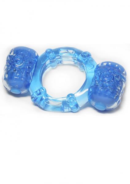 Hero Super Stud Partners Pleasure Ring Xl Stretchy Silicone Ring Blue