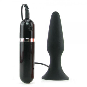 My First Silicone Surge Vibrating Butt Plug 5 Inch Black