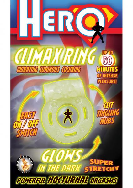 Hero Climax Vibrating C Ring Glow In The Dark