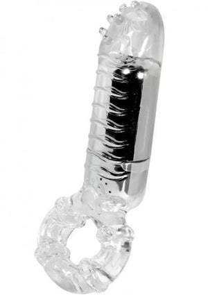 Hero Cockring And Clit Massager Clear