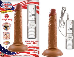 Latin American Mini Whopper 5 Inches Straight Dong Brown