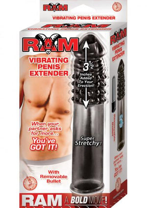 Vibrating Penis Extender Smoke 7.5 Inch