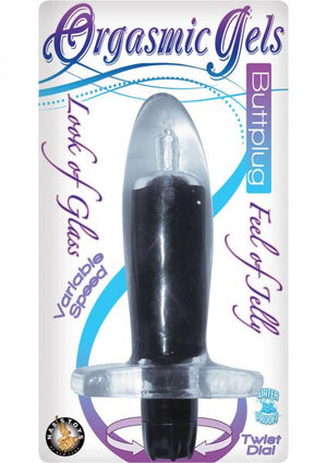 Orgasmix Gels Buttplug Waterproof Black 4.5 Inch