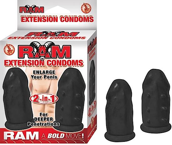 Ram Extension Condoms Black