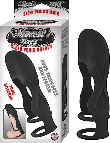 Sleek Silicone Penis Sheath Black