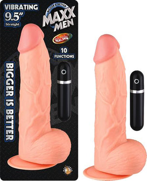 Maxx Men Vibe Straight Dong 9.5 Inches Flesh