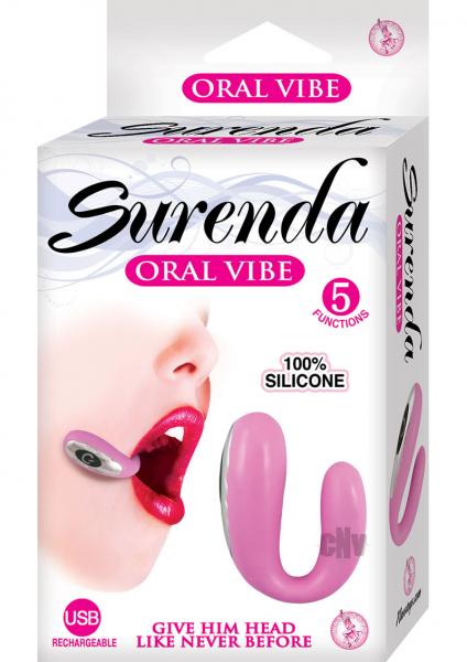 Surenda Silicone Oral Vibe 5 Function Usb Rechargeable Waterproof Pink