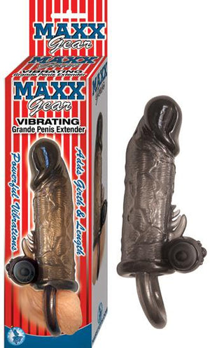 Maxx Gear Vibrating Grande Penis Extension Black