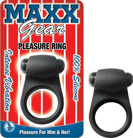 Maxx Gear Pleasure Vibrating Ring Black