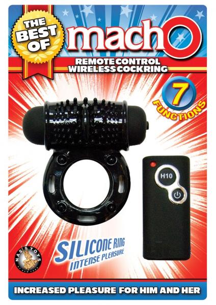 The Best Of Macho Remote Control Wireless Cockring Black