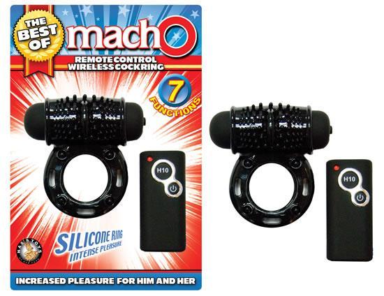 The Best Of Macho Remote Control Wireless Cockring Black