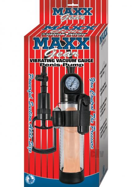 Maxx Gear Vibrating Vacuum Penis Pump Clear