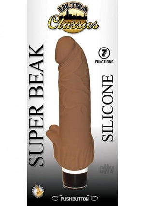 Ultra Classics Super Beak Brown Vibrating Dildo