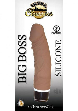 Ultra Classics Big Boss Brown Vibrating Dildo