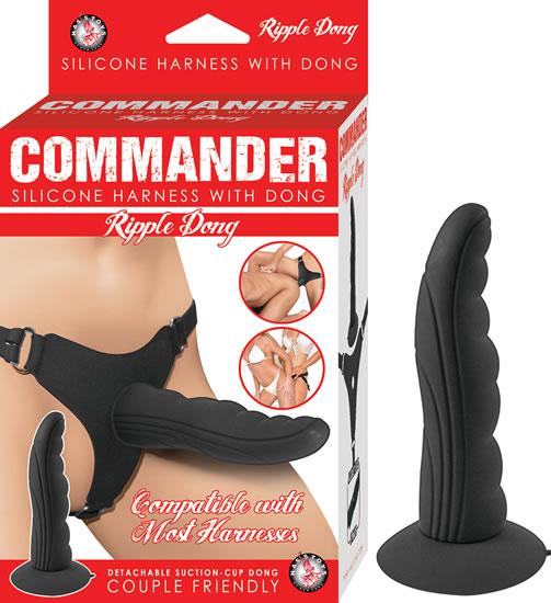 Commander Harness Ripple Dong Black O/S