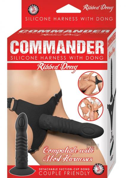 Commander Silicone Harness With Ribbed Dong