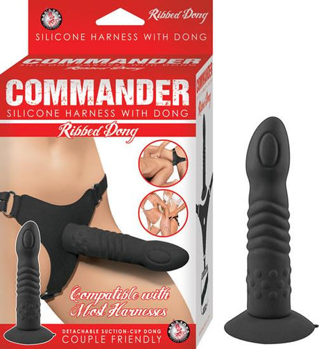 Commander Silicone Harness With Ribbed Dong