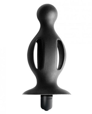 Commander Expert Vibrating Butt Plug Black