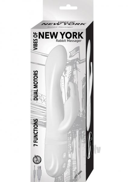 Vibes Of New York Rabbit Massager White