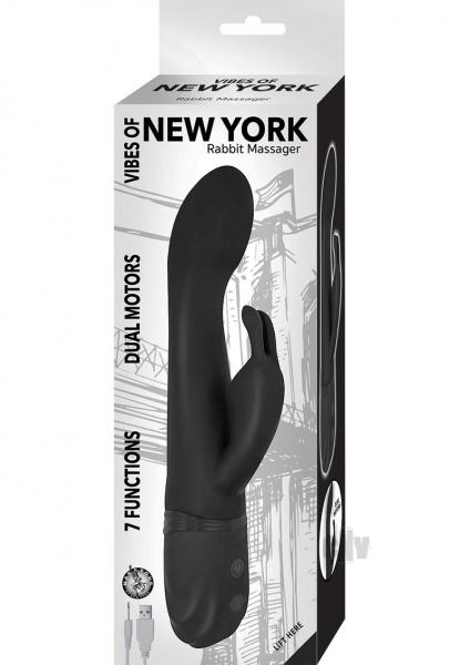 Vibes Of New York Rabbit Massager Black